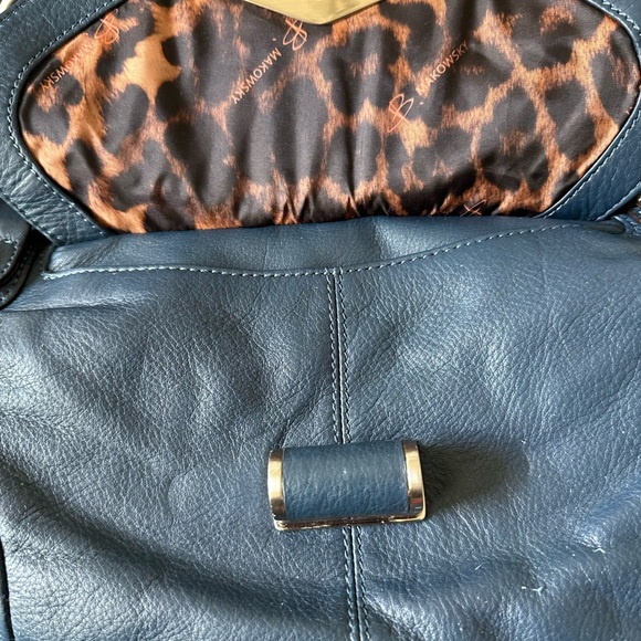 B Makowski Blue Soft Leather Bag New w/o Tags Unused, Orig. Packaging & Dust Bag - Picture 5 of 10